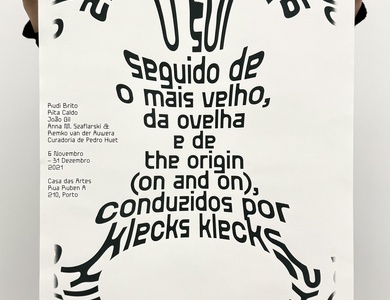 The sun followed by the older one, the sheep and the origin (on and on), led by klecks klecks